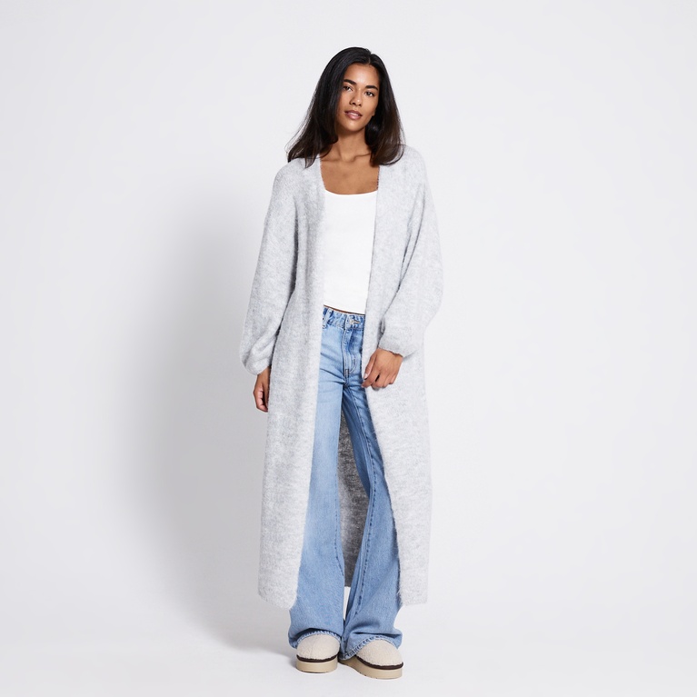 Long open knit cardigan "Alana"